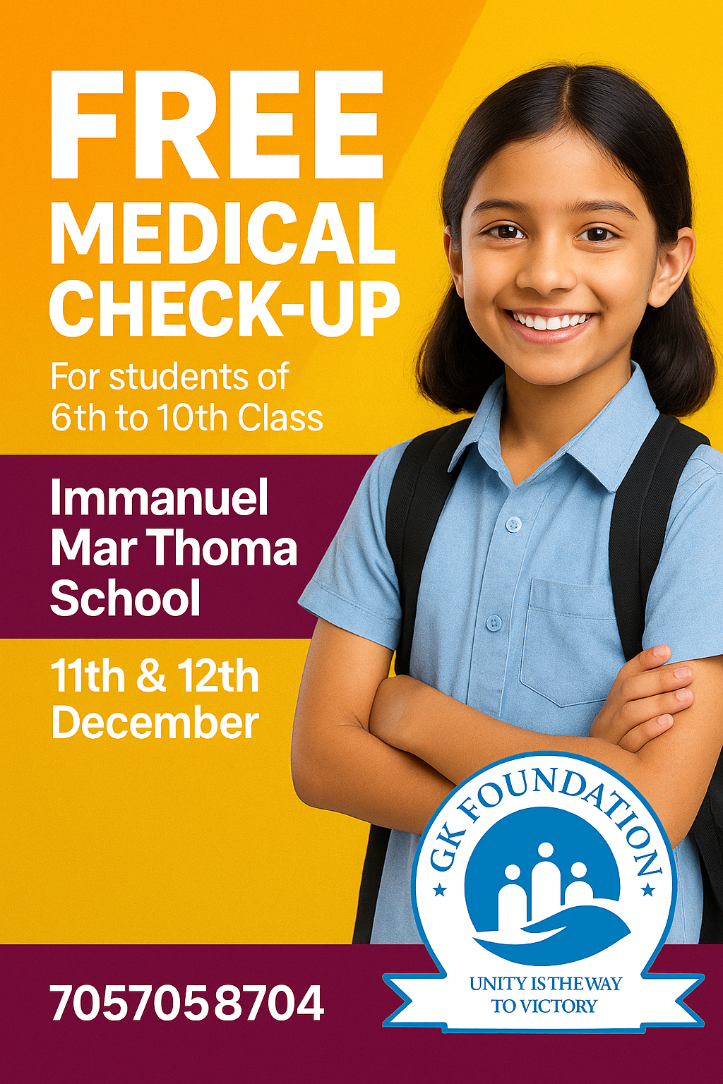 Medical Camp for Students (6th–10th Standard)